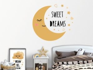 Sweet dreams Παιδικά Αυτοκόλλητα τοίχου 45 x 45 εκ.