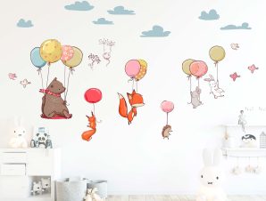 Διακοσμητικά αυτοκόλλητα τοίχου Flying animals