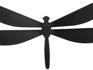 Διακοσμητικά αυτοκόλλητα τοίχου Black Dragonflies 3D πολυπροπυλενίου