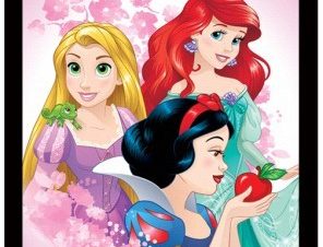 Rapunzel, Ariel, Snow white, Παιδικά, Πίνακες σε καμβά, 20 x 30 εκ.