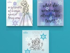 Spring time sparkles, Frozen, Παιδικά, Mini Set καμβάς, 25 x 25 εκ.