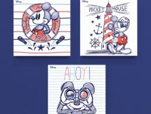 Ahoy, Mickey Mouse, Παιδικά, Mini Set καμβάς, 25 x 25 εκ.