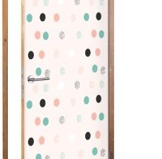 Χρωματιστές κουκίδες, Παιδικά, Αυτοκόλλητα πόρτας, 60 x 170 εκ.