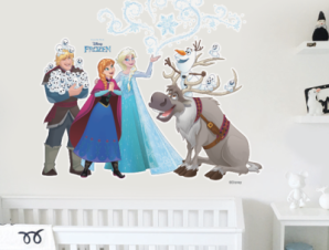 Η παρέα της Frozen Παιδικά Αυτοκόλλητα τοίχου 57 x 50 εκ.