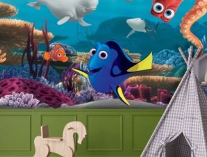 Dory, Bailey, Hank, Nemo! Finding Dory Παιδικά Ταπετσαρίες Τοίχου 100 x 100 εκ.