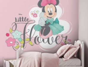 Little Minnie Flowers, Minnie Mouse!, Παιδικά, Ταπετσαρίες Τοίχου, 100 x 100 εκ.